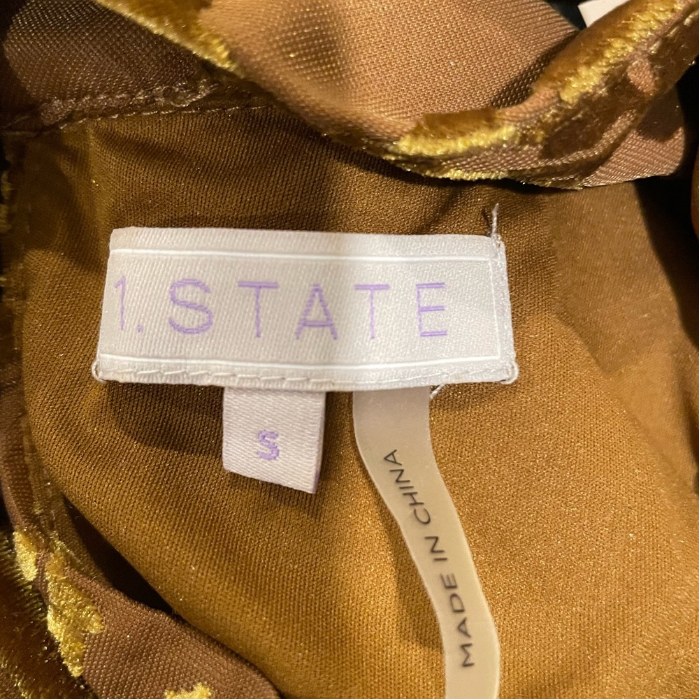 1. STATE Burn Out Velvet top small - Picture 6 of 7